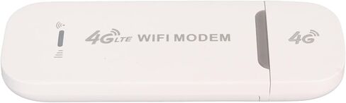 VBESTLIFE 4G LTE USB WiFi Dongle، جهاز توجيه نقطة اتصال متنقلة، محول شبكة مودم واي فاي بجيب السفر بسرعة 150 ميجابت في الثانية مع فتحة بطاقة SIM، يدعم 10 مستخدمين (أبيض) in Kuwait