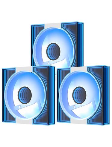 darkFlash DM8 3-Pack 120mm PC Case Fan, Infinity Mirror Case Fans, PWM ARGB Sync, 1600RPM High Airflow 56CFM, Low Noise 32.5dBA, Computer Case Cooler Fan (Black, Reverse) in Saudi Arabia