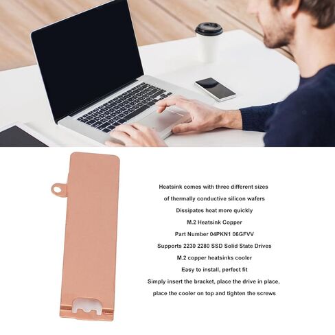M2 Copper Heatsink Cooler High Performance SSD Heatsink with Thermal Pads for G15 5530 G16 7630 Gaming Laptops 04PKN1 06GFVV in Saudi Arabia