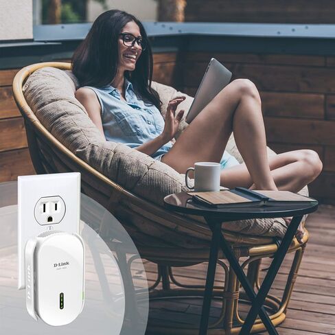 D-Link WiFi Range Extender, AC2000 Mesh Plug In Wall Signal Booster, Cover up to 2600 sq.ft. Dual Band Wireless Repeater Access Point for Smart Home DAP-1820 (Renewed) in Saudi Arabia