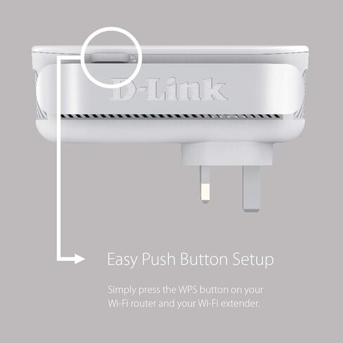 D-Link WiFi Range Extender, AC2000 Mesh Plug In Wall Signal Booster, Cover up to 2600 sq.ft. Dual Band Wireless Repeater Access Point for Smart Home DAP-1820 (Renewed) in Saudi Arabia