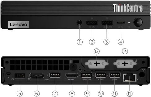 كمبيوتر مكتبي صغير Lenovo ThinkCentre M80q، Intel Core i7-10700T يصل إلى 4.5 جيجا هرتز، ذاكرة وصول عشوائي DDR4 سعة 16 جيجابايت، SSD 256 جيجابايت، لوحة مفاتيح وماوس، HDMI، منفذ DisplayPort، USB WiFi، Windows 11 Pro (متجدد) in Kuwait