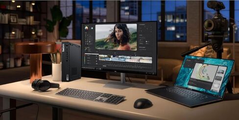 كمبيوتر مكتبي صغير Lenovo ThinkCentre M80q، Intel Core i7-10700T يصل إلى 4.5 جيجا هرتز، ذاكرة وصول عشوائي DDR4 سعة 16 جيجابايت، SSD 256 جيجابايت، لوحة مفاتيح وماوس، HDMI، منفذ DisplayPort، USB WiFi، Windows 11 Pro (متجدد) in Kuwait