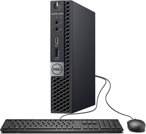 كمبيوتر سطح المكتب Dell OptiPlex 5060 Micro Windows 11 Pro - Intel Core i5-8500، ذاكرة الوصول العشوائي 16 جيجابايت، 512 جيجابايت SSD، دعم 4K، DisplayPort، WiFi، Bluetooth، كمبيوتر OptiPlex Mini (متجدد) in Kuwait