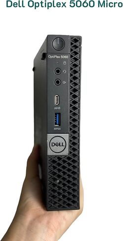 كمبيوتر سطح المكتب Dell OptiPlex 5060 Micro Windows 11 Pro - Intel Core i5-8500، ذاكرة الوصول العشوائي 16 جيجابايت، 512 جيجابايت SSD، دعم 4K، DisplayPort، WiFi، Bluetooth، كمبيوتر OptiPlex Mini (متجدد) in Kuwait