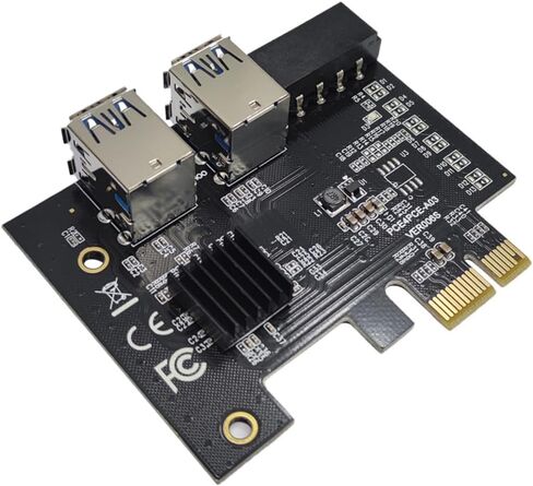 بطاقة محول Pci e USB 3.0 Riser Pci Express Extension Converter لجهاز الحوسبة المكتبية مع 4 فتحات e متوافقة مع توسيع وحدة معالجة الرسومات in Kuwait