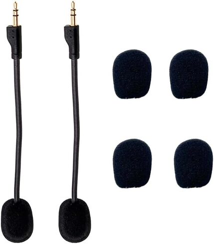 قطعتان من ميكروفون الألعاب البديل - متوافق مع سماعات الألعاب Logitech G PRO X2، وG PRO X Wireless، وG Pro السلكية، قابلة للفصل، وإلغاء الضوضاء المتقدم in Kuwait