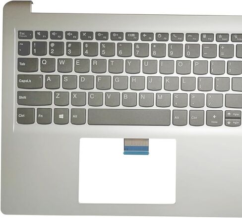 New Replacement for Lenovo IdeaPad 1 15IAU7 15ALC7 15IJL7 Laptop Upper Case Palmrest Non-Backlit Keyboard Assembly Part 5CB1H92084 AP2DG000300 Silver in Saudi Arabia