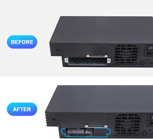 دعامة محرك الأقراص الصلبة مقاس 2.5 بوصة، دعامة تثبيت ABS HDD SSD مع براغي، مناسبة لوحدة تحكم الألعاب السمينة SCPH 30000 و50000 in Kuwait
