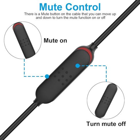QC45 Microphone with Mute Switch Compatible with Bose Quietcomfort 45 Noise Cancelling Headphones for PC, Laptop, PS4, PS5, Xbox One Controller in Saudi Arabia
