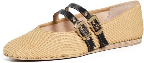 Dolce Vita Women's Baylee Ballet Flat, Natural, 7.5 in Saudi Arabia