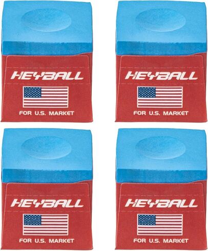 Professional Pool Cue Chalk, Low-Dust High-Grip Billiard Chalk, Long-Lasting Adhesion & Clean Application, Classic Blue, Compatible with Most Cue Tips in Saudi Arabia
