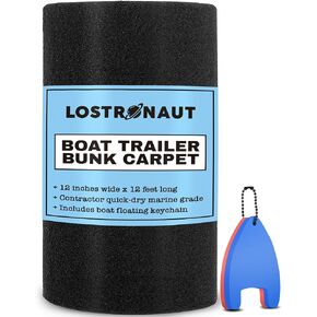 LOSTRONAUT Boat Trailer Bunk Carpet - 12 Inches x 12 feet Roll - Contractor Grade Marine Carpet Padding 12 Inches x 12 feet