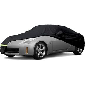 YIXIN Waterproof Car Covers for 2009-2022 Nissan 370Z / 370Z Nismo Car Cover 190T Covers Customer Fit 100% Waterproof Windproof Strap & Double Door Zipper Up to 174" L