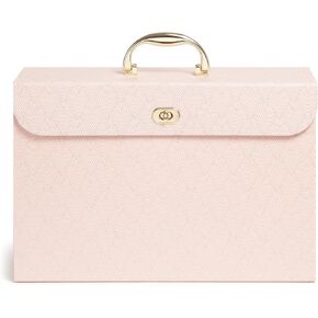 مجلد ملفات قابل للتوسيع 19 جيبًا من U Brands Pretty in Pink، لوازم تنظيم المكتب، 15.4 × 5 × 10.5 بوصة، عدد 1 in Kuwait