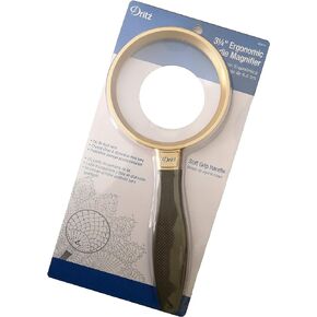 Dritz 3-1/4" Storage Pouch, 2X Magnification, 4X Spot Lens Magnifier, Multicolor