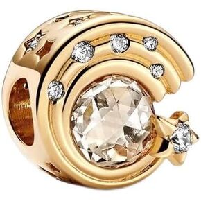 Pandora Sparkling Shooting Star Charm Bracelet Charm Moments Bracelets - Stunning Women's Jewelry - Gift for Women in Your Life - Made Shine & Cubic Zirconia, With Gift Box
