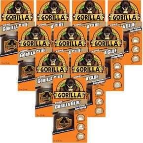 Gorilla Original Gorilla Glue, Waterproof Polyurethane Glue, 2 ounce Bottle, Brown, (Pack of 10) in Saudi Arabia