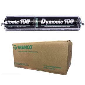 Tremco Dark Bronze Dymonic 100 High-Performance, High-Movement Single-Component, Polyurethane Sealant 20.3 fl/oz Sausages (965721C-385), Case of 15