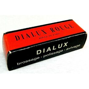 Dialux Red Rouge Polishing Compound Jewelry High Finish Shine Used for Super Finishing Yellow Color Metals, Especially Gold.