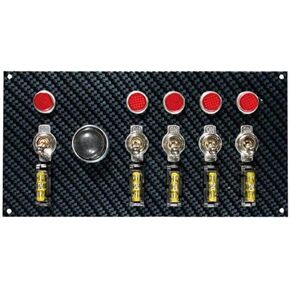 Moroso 74139 Gray/Black Fiber Design Switch Panel