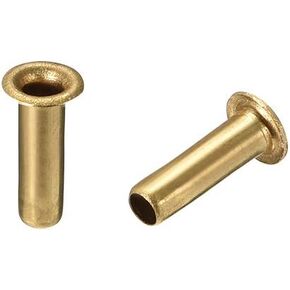 uxcell Hollow Rivet,3mm x 10mm Through Hole Copper Hollow Rivets Grommets Double-Sided Circuit Board PCB 200Pcs