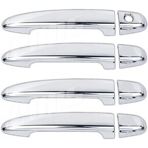 A-PADS Compatible with(Just overlay Stick on, NOT for SNAP IN Replacement) 4 Chrome Door Handle Covers for Toyota 4RUNNER 2005-2008 / AVALON 05-08 / CAMRY 2007-2011 / SIENNA 05-2012 / TACOMA 2005-2015