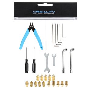 Creality Original Maintenance Common Tool Kit with 15pcs Nozzle, 5pcs MK Nozze, 5pcs Brass Nozzle, 5pcs MK8 Nozzle, for Ender 3/Ender 3 Pro/Ender 3 V2/Ender 3 Neo/Ender 3 V2 Neo/Ender 3 Max Neo