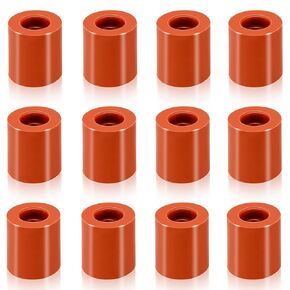 Agatige 12PCS 3D Printer Heat Bed Leveling Parts, 16mm 3D Printer Leveling Column Silicone Buffer 3D Printer Heat Bed Leveling Parts Leveling Spring Replacement Part for 3D printer Ender 3 / CR6-SE