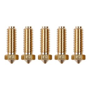 Anycubic 3D Printer Nozzle 0.4 mm/ 1.75 mm 3D Printer High Temperature Wear Resistant Compatible with Anycubic Kobra 2 Series (5 Pcs)