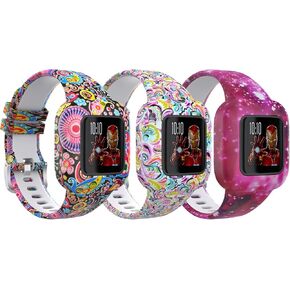 TiMOVO Replacement Band Compatible with Vivofit JR 3, Soft Silicone Strap, Pattern Printed Wristband for Kids