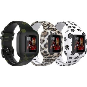 TiMOVO Replacement Band Compatible with Vivofit JR 3, Soft Silicone Strap, Pattern Printed Wristband for Kids