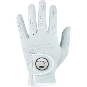 قفازات الجولف الرجالية المصنوعة من الجلد الفاخر من MAZEL لليد اليسرى، قفازات جولف ممتصة للعرق في الطقس الحار الرطب مع علامة كروية، مقاس مناسب S M L XL in Kuwait