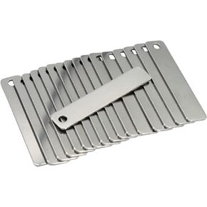 StayMax Metal Engraving Blanks Stamping Blanks Stainless Steel Rectangle Blank Tags 50 PCS