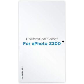 Plustek Calibration Control Sheet - for ePhoto Z300 Scanner only