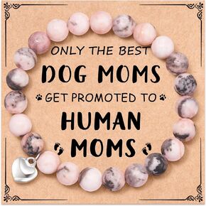 JOGDIAM New Mom Gifts for Women, Dog Mom Pregnancy Bracelet Gifts for Pregnant Women, Expecting Mom Mommy to Be Gifts for First Time Moms, 1st First Mothers Day Gifts for Baby Shower Gender Reveal