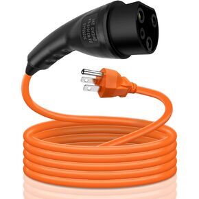 Charging Power Cord Assembly Fits for Evolution EV ICON EV Models Replaces 2.04.0620, 120V Golf Cart Charger Power Cord