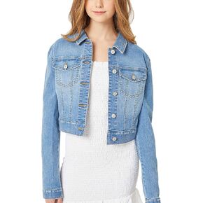 سترة نسائية كاجوال كلاسيكية بأكمام طويلة من قماش الدنيم in Kuwait