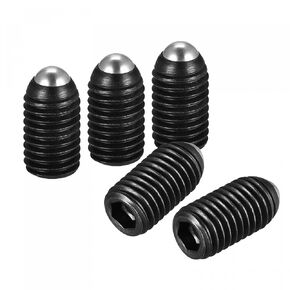uxcell Ball Point Set Screws, 10pcs M8 x 30mm High Carbon Steel Metric Spring Hex Socket Grub Screw