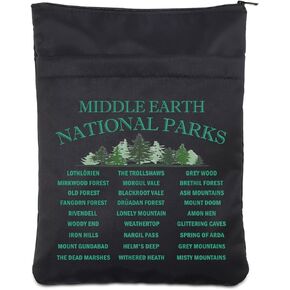 Middle Earth National Parks Book Protector Bookish Reader Gift Movie Fan Gift Book Sleeve Book Lover Gift Literature Lover Gift  (Parks-b)