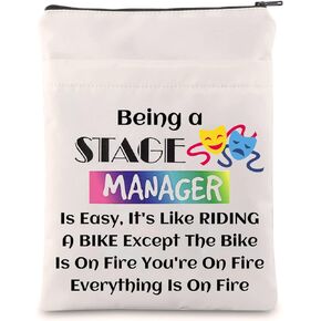 LQRI Stage Manager Book Sleeve Drama Major Gift Being a Stage Manager Book Pouch Actor Theater Gift Future Stage Manager Gift