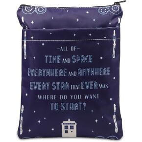 BWWKTOP David Doctor Book Sleeve Doctor TV Show Fans Gifts All Of Time And Space Everywhere And Anywhere David Doctor Book Covers Book Protector (Time And Space)