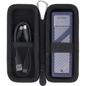 Aenllosi Hard Case Compatible with UGREEN NVMe and SATA M.2 Enclosure,Holder for NVMe SSD Enclosure(Case Only)