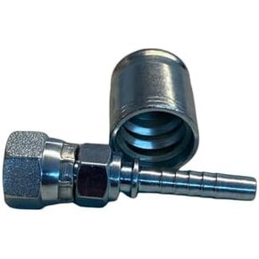 3/8" Hose, 3/8" Straight JIC Female with Ferrule. Works with R1, R2 & R16 Hydraulic Hoses
