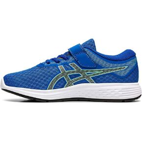ASICS Patriot 11 PS Kids Running Shoes, Blue/Lime, 10 Little Kid