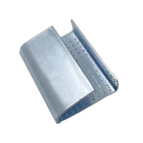 NVOYAJUAN Packaging Strapping Open Serrated Seals for 3/4" Strap Width Polyester (PET) Strapping, Banding Strapping Clips Plastic Poly Strapping Metal Buckle(Pack of 500)