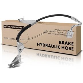 A-Premium Front Driver Brake Hydraulic Hose Compatible with Select Ford Models - For F-150 1997-2001, For F-250 1997-1999, For F-250 HD 1997, Expedition 1997-1998, RWD - Replace# F65Z2078AC