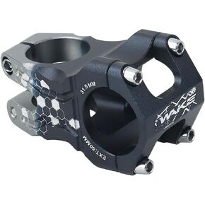 31.8 Stem 50mm Bike Stem Mountain Bike Stem Short Handlebar Stem for Most Bicycle, Road Bike, MTB, BMX, Fixie Gear, Cycling (Aluminum Alloy, Black)