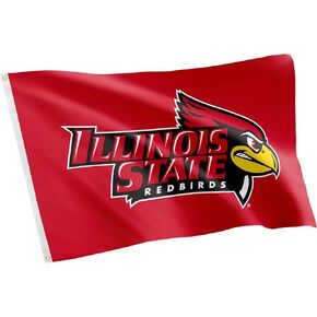 Desert Cactus Illinois State University Flag Redbirds ISU Flags Banners 100% Polyester Indoor Outdoor 3x5 (Style 1)