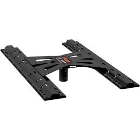 CURT 16210 X5 Gooseneck to 5th Wheel Adapter for Double Lock Hitches, Industry-Standard Base Rails, 20,000 lbs